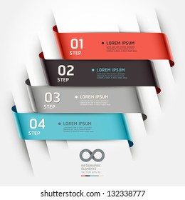 Abstract paper page options banner. Vector illustration. can be used for workflow layout, diagram, number options, step up options, web design, infographics.