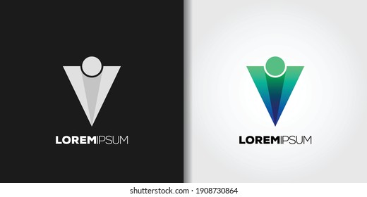 abstract paper plane logo set brand idea template vector