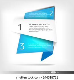 Abstract paper polygonal origami speech bubbles