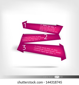 Abstract paper polygonal origami speech bubbles
