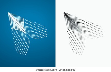 Vector gráfico de forma de cohete de papel Abstractas