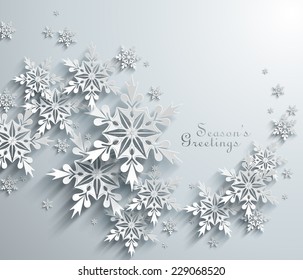 Abstract Paper Snowflakes