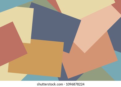 abstract paper soft brown grey pastel colorful geometric flat lay style background, paper note many overlays wallpaper (vector)