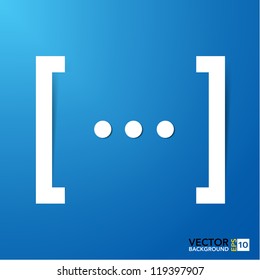 Abstract paper speech bubble background. EPS10