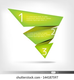 Abstract paper speech bubbles