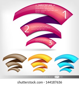 Abstract paper speech bubbles