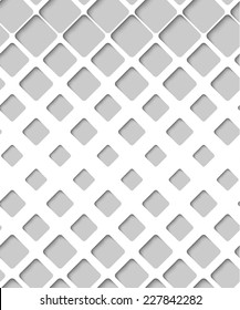 Abstract Paper Square Lattice, Vector Seamless Pattern