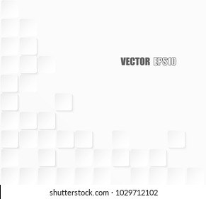 Abstrakter, quadratischer weißer Hintergrund, heller und schattenspender ,Vektorgrafik