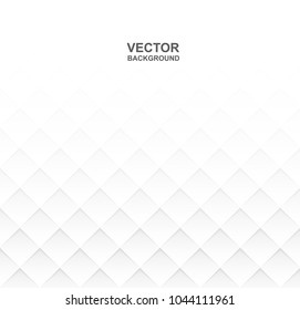 Abstract paper square white Background ,light and shadow ,Vector