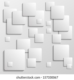 Abstract paper squares