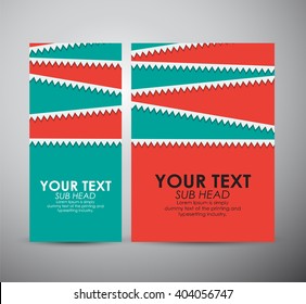 Abstract Paper stripe background on Brochure business design template or roll up.