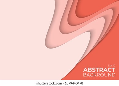 Abstract Papercut 3D Backround For Cover, Poster, And Other