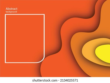 Abstract papercut background. colorfu modern wavy layers composition. Colorful carving art.