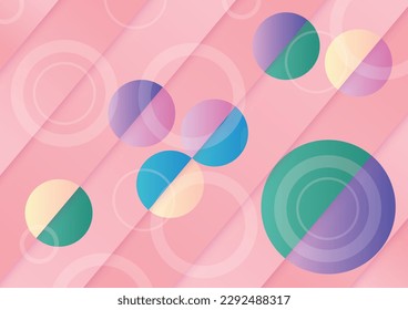 fondo de papel abstracto con burbujas coloridas