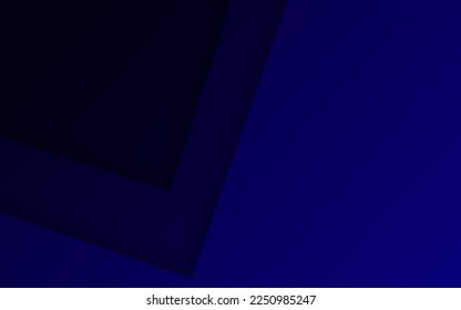 Abstract papercut background deep blue color