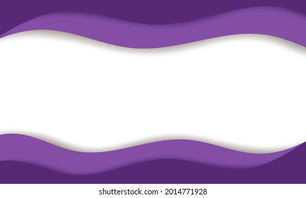 Abstract papercut background. modern wavy composition. purple paper layers. Fluid shapes .Paper cut style, 3d effect imitation, space for text. Fit for banner, invitation, poster or web site design