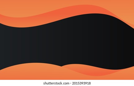 Abstract papercut background. modern wavy composition. orange paper layers. Fluid shapes .Paper cut style, 3d effect imitation, space for text. Fit for banner, invitation, poster or web site design