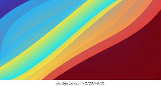 Abstractas fondo de papercut. Composición moderna de capas onduladas de color naranja y azul.