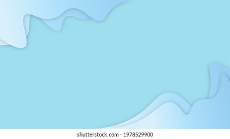 Abstract papercut background vector illustration