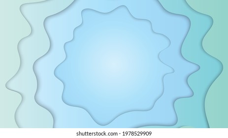 Abstract papercut background vector illustration
