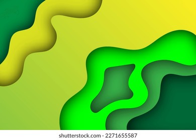 Abstract Papercut Background Vector illustration