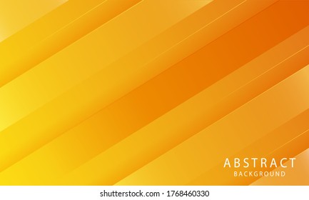 Abstract papercut background vector. Modern abstract gradient orange background concept.