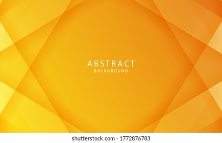 Resumen del vector de fondo del recorte de papel. Moderno concepto abstracto de fondo anaranjado de gradiente bajo de poli.
