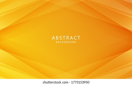 Resumen del vector de fondo del recorte de papel. Concepto moderno de fondo naranja gradiente abstracto.