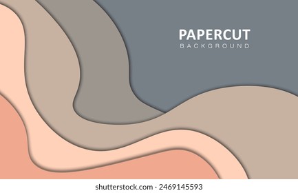 Abstract papercut background wallpaper. Colorful abstract papercut background wallpaper Vector.