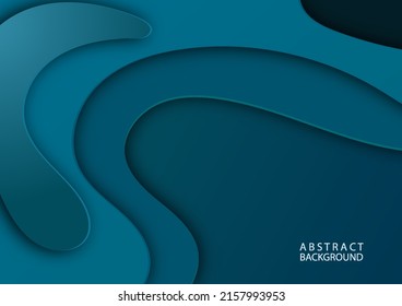 Abstract papercut background. wave vector 3d design organic layers. layout blank use for text message presentations. flyer wallpaper.