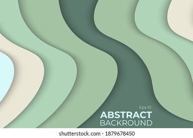 Abstract Papercut Backround For Cover, Poster, And Other