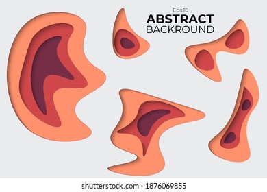Abstract Papercut Backround For Your Design Like Poster, Flyer, Etc.