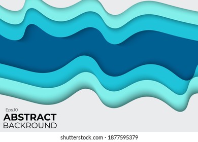 Abstract Papercut Backround For Your Design Like Poster, Flyer, Etc.