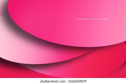 Abstract papercut beauty pink background