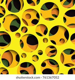 abstract papercut colorful layered background