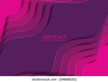 abstract papercut design background with overlap layer, 3D papercut background multicolors