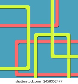 Abstract papercut line background vector multicolor