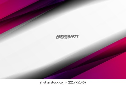 Abstract papercut magenta color background vector