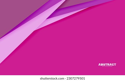 Abstract papercut navy pink color background vector