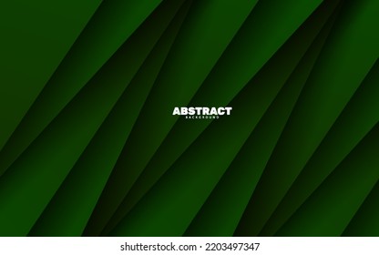 Abstract papercut overlap color background green color