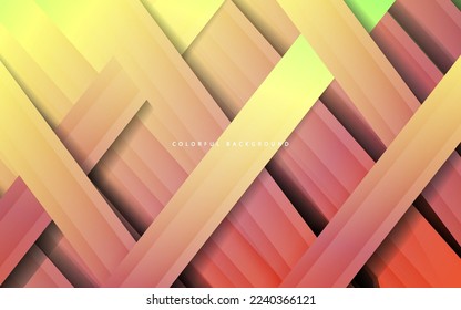 Abstract papercut overlap layer background vector