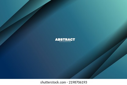 Abstract papercut overlap layer blue background vector