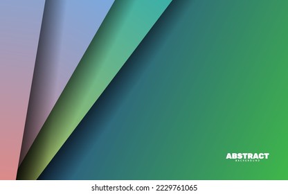 Abstract papercut overlap layer  gradient color background