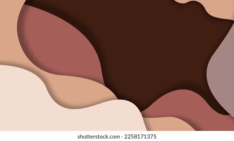 Abstract papercut style design for background. Modern background for placards, poster, banner, invitation, covers and other. Vector illustration. EPS 10.