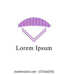 abstract paragliding vector illustration design template.