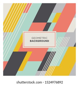 Abstract Parallel Bars Background in Pink, Sky Blue, Yellow and Grey Color. Good for Discount and Sale Banner Background.