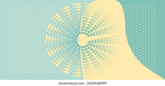 Abstract parametric background.Fashion vector illustration.