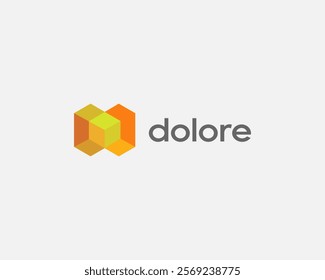 Abstract parcel logo design. Shipping cargo vector sign. Logistic service concept.