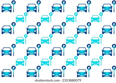 Abstract Parked Car Pattern Background, can be used for business designs, presentation designs or any suitable designs.