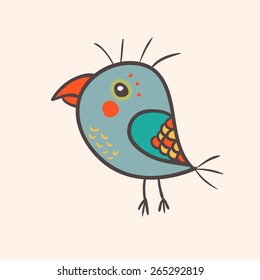 Abstract parrot bird. Vector illustration